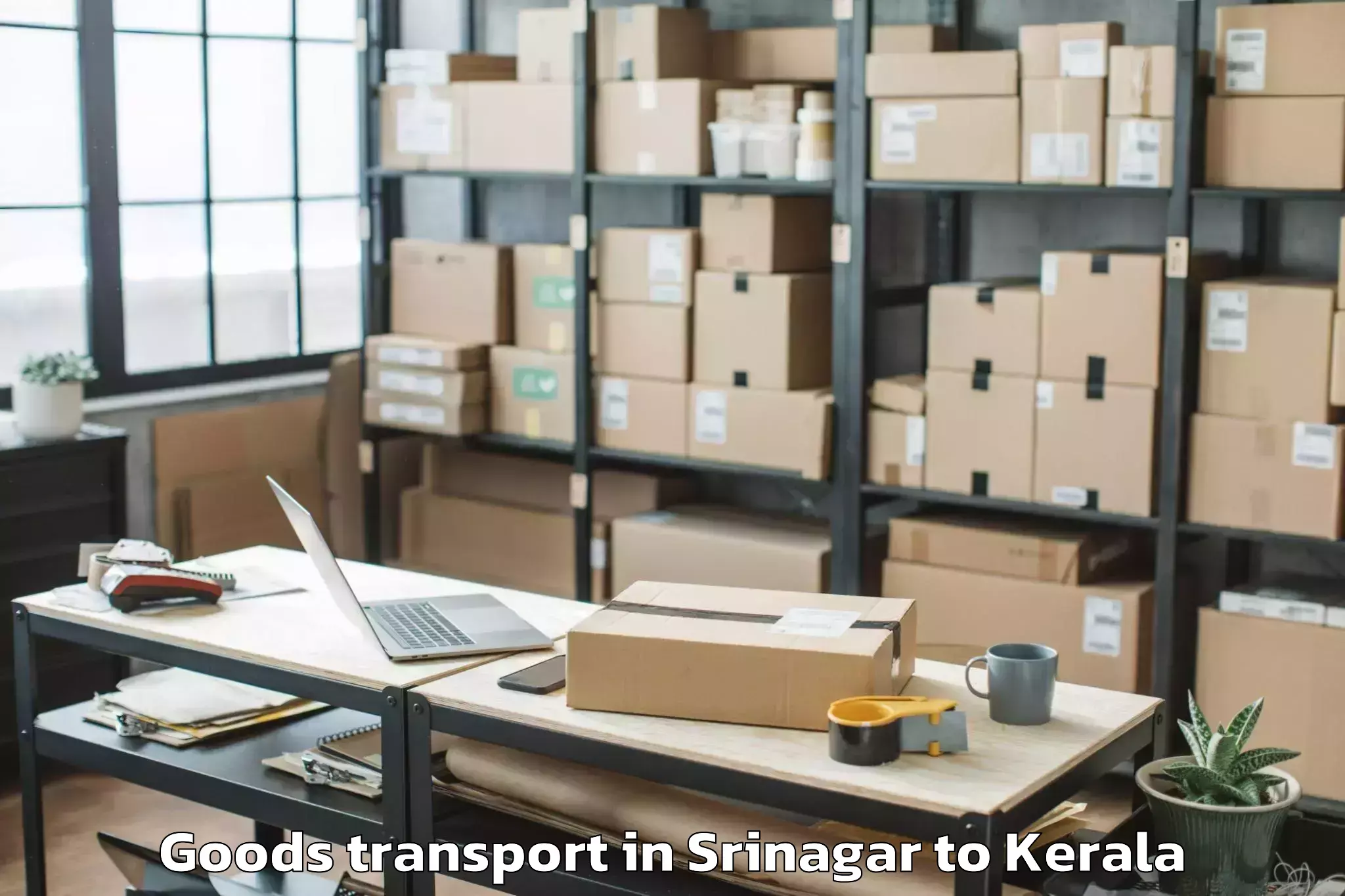 Quality Srinagar to Ponekkara Goods Transport